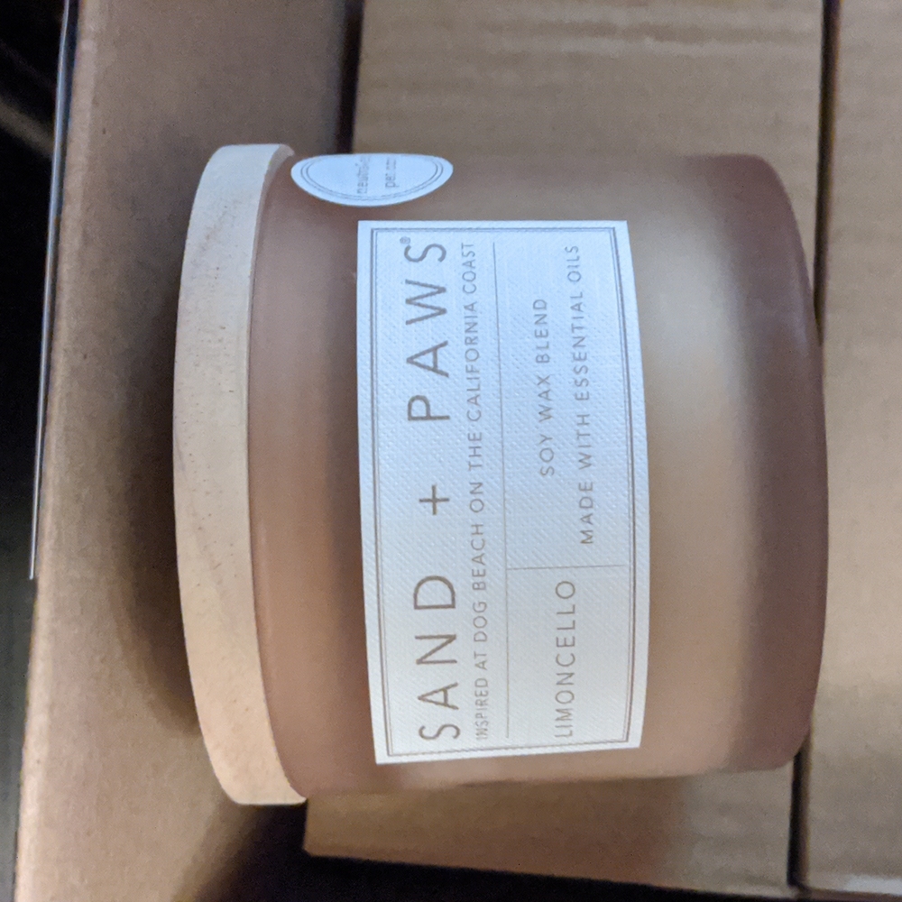 Sand & paws limoncello candle